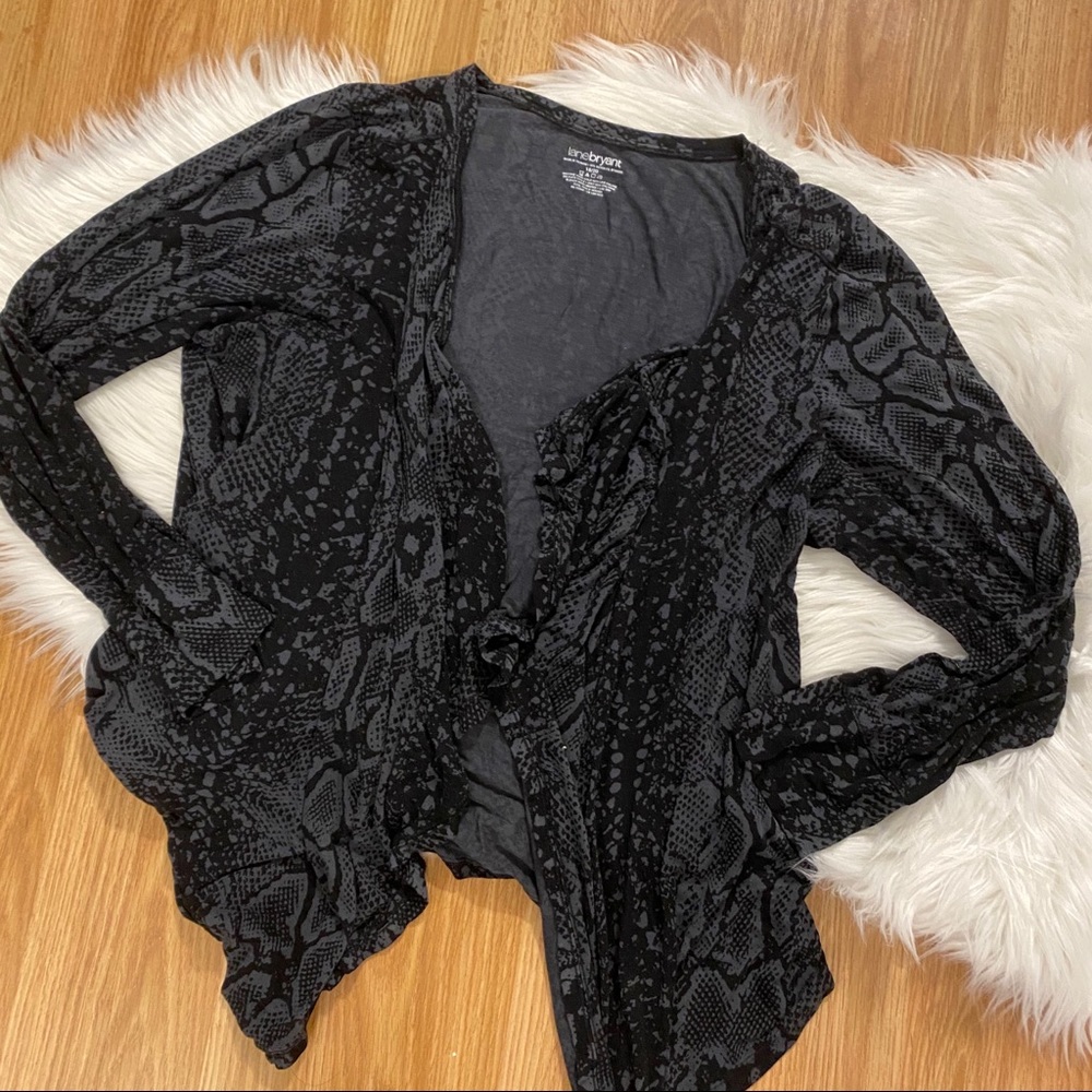 Lane Bryant Snakeskin Cardigan